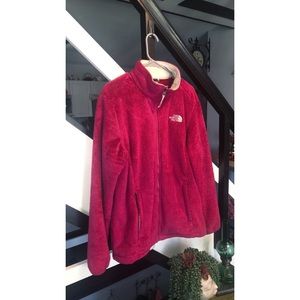 The North Face Osito Furry Fuzzy Jacket Pink
